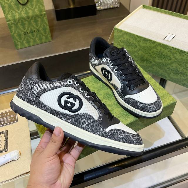 G家 情侣款，码数:女码35-40 男码：38-45 男38 45.订做 Gucci2024早春古驰g家 最新爆款mac80 运动鞋 情侣款 休闲 复古 做