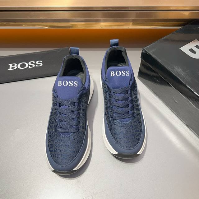 厂价 最新上市品牌:Boss 采用进口材料+原板大底1:1精制而成。上脚特别舒服伟号 码数：38-44 21