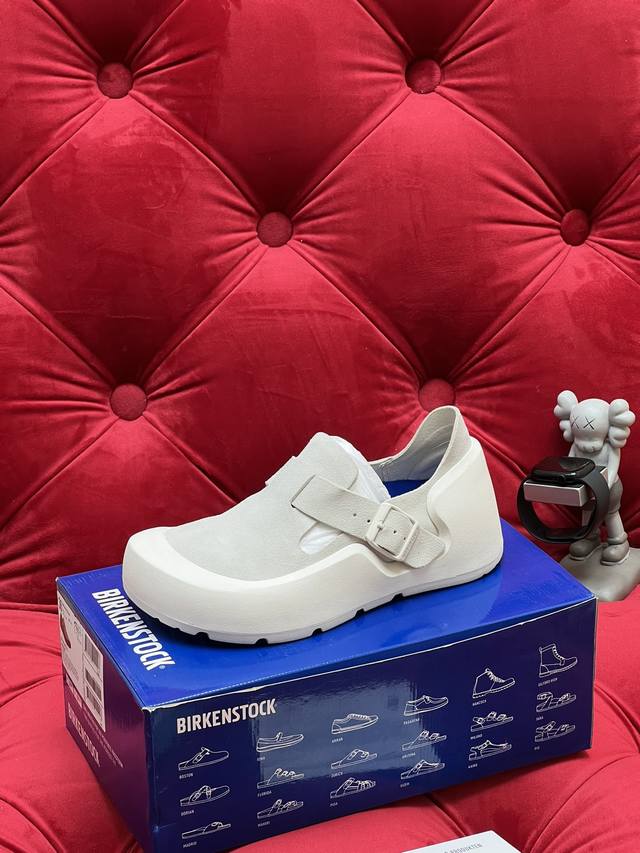 独家实拍 高版本 小众潮牌 Birkenstock24春夏博肯一脚蹬懒人乐福鞋 这系列单鞋刚出就心动了 很有质感样式比较百搭 大气 上脚感受很好 不管是颜值还是