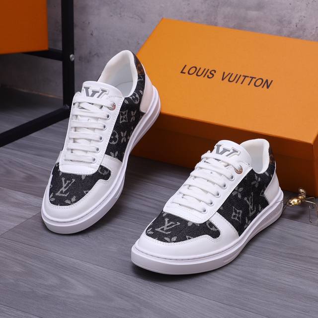 商品商标：Louis Vuitton 路易威登 休闲鞋 正码码数 38-44 商品材料：精选 头层牛皮鞋面 透气内里原版大底 - 点击图像关闭