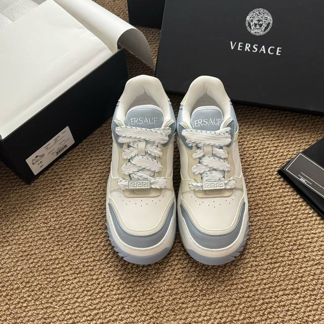 Size:38-45 38 45订做不退换 Versace 范思哲 Odissea 系列 厚底 休闲运动 鞋