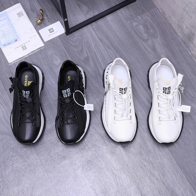 商品商标：Givenchy 纪梵希 休闲鞋 正码码数 38-44 商品材料：精选冲孔牛皮透气鞋面 猪皮内里 原版大底