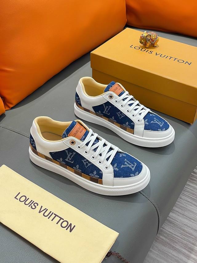 商品名称：Louis Vuitton 路易 威登 正规码数: 38-44 休闲鞋 商品材料：精选 牛皮鞋面，柔软羊皮内里；原厂大底。