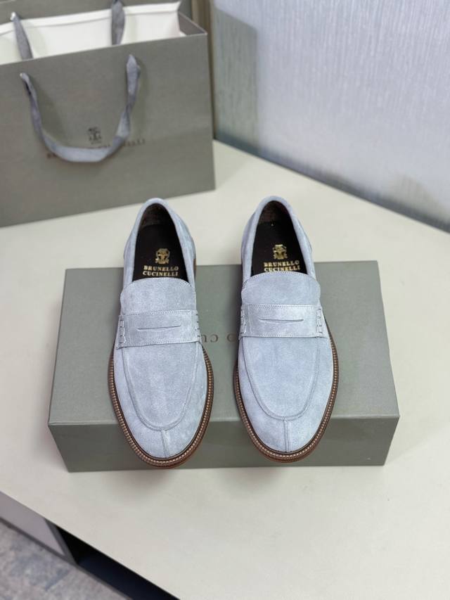 Bc P: Size ：39-44 38.45可订做 Brunello Cucinelli新款流苏便士乐福鞋｜面料采用进口牛皮｜高档细腻｜如天鹅绒一般柔软的皮革