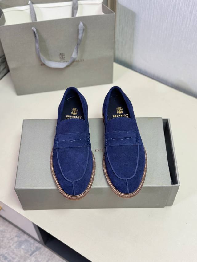 Bc P: Size ：39-44 38.45可订做 Brunello Cucinelli新款流苏便士乐福鞋｜面料采用进口牛皮｜高档细腻｜如天鹅绒一般柔软的皮革