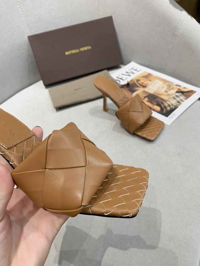 Bottega Veneta实拍新款编织高跟凉拖 12色 35到42现货。出厂价