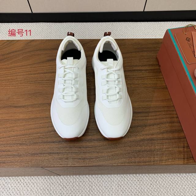 Lp P: Size：39-46 38.45.46 可定做 Lp Loro Piana 小众诺优翩雅经典款慢跑鞋，男士系带休闲鞋运动鞋，这款采用storm Sy