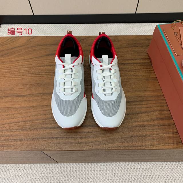 Lp P: Size：39-46 38.45.46 可定做 Lp Loro Piana 小众诺优翩雅经典款慢跑鞋，男士系带休闲鞋运动鞋，这款采用storm Sy