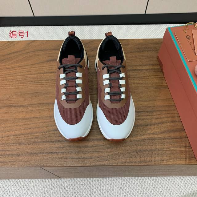 Lp P: Size：39-46 38.45.46 可定做 Lp Loro Piana 小众诺优翩雅经典款慢跑鞋，男士系带休闲鞋运动鞋，这款采用storm Sy