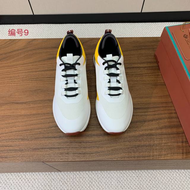 Lp P: Size：39-46 38.45.46 可定做 Lp Loro Piana 小众诺优翩雅经典款慢跑鞋，男士系带休闲鞋运动鞋，这款采用storm Sy