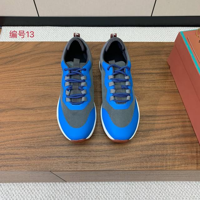 Lp P: Size：39-46 38.45.46 可定做 Lp Loro Piana 小众诺优翩雅经典款慢跑鞋，男士系带休闲鞋运动鞋，这款采用storm Sy