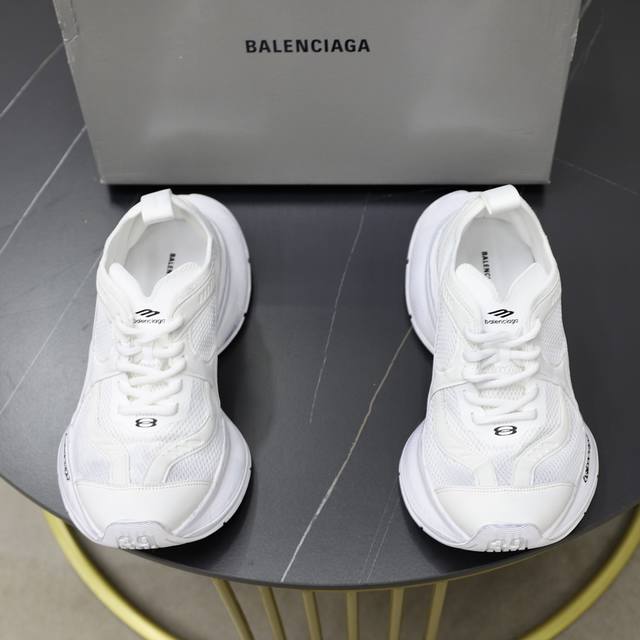 出厂价： 巴黎13代 Balen Balenciaga Circuit 巴黎世家圆头系带logo印花低帮老爹鞋 全套原纸板楦头开发 最原汁原味的灵魂版型 全鞋荧