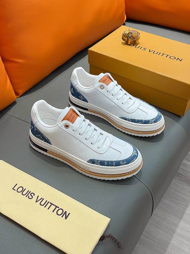 商品名称：Louis Vuitton 路易 威登 正规码数: 38-44 休闲鞋 商品材料：精选 牛皮鞋面，柔软羊皮内里；原厂大底。