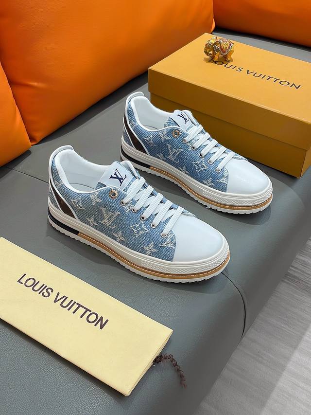 商品名称：Louis Vuitton 路易 威登 正规码数: 38-44 休闲鞋 商品材料：精选 牛皮鞋面，柔软羊皮内里；原厂大底。