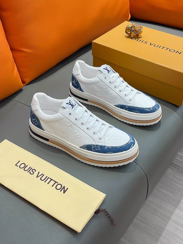 商品名称：Louis Vuitton 路易 威登 正规码数: 38-44 休闲鞋 商品材料：精选 牛皮鞋面，柔软羊皮内里；原厂大底。