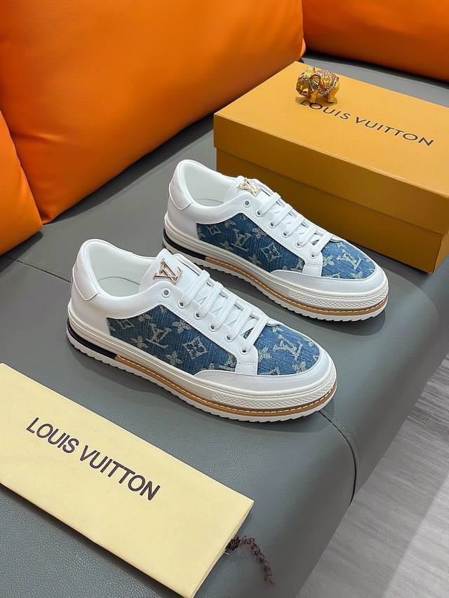 商品名称：Louis Vuitton 路易 威登 正规码数: 38-44 休闲鞋 商品材料：精选 牛皮鞋面，柔软羊皮内里；原厂大底。