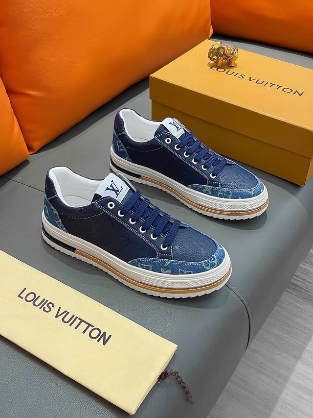 商品名称：Louis Vuitton 路易 威登 正规码数: 38-44 休闲鞋 商品材料：精选 牛皮鞋面，柔软羊皮内里；原厂大底。