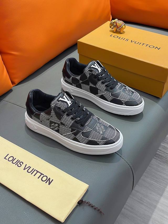 商品名称：Louis Vuitton 路易 威登 正规码数: 38-44 休闲鞋 商品材料：精选 牛皮鞋面，柔软羊皮内里；原厂大底。