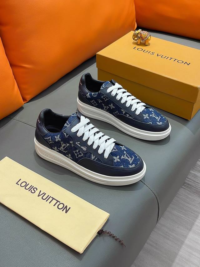 商品名称：Louis Vuitton 路易 威登 正规码数: 38-44 休闲鞋 商品材料：精选 牛皮鞋面，柔软羊皮内里；原厂大底。