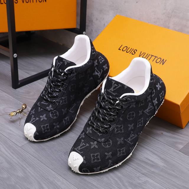 商品商标：Louis Vuitton 路易威登 休闲鞋 正码码数: 38-45 商品材料：精选 牛仔透气鞋面 羊皮内里 橡胶大底