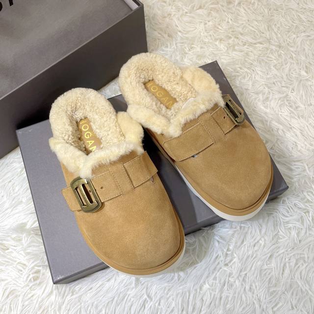 Hogan P: 情侣款,Size:女35-40. 霍根 #刘诗诗 #赵露思 同款毛毛拖 秋季穿搭必备单品之一 又轻又暖fufu 温和又时尚，100%纯羊毛，秋