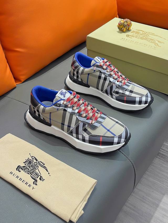 商品名称：Burberry 巴宝莉 正规码数: 38-44 休闲鞋 商品材料：精选 进口牛皮鞋面，柔软羊皮内里；原厂大底。