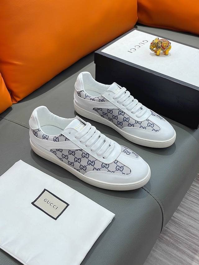 商品名称：Gucci 古驰 正规码数: 38-44 休闲鞋 商品材料：精选 牛皮鞋面，柔软羊皮内里；原厂大底。