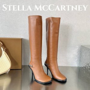 出厂价 Stella Mccartney 斯特拉 麦卡托尼 最新款 及膝细高跟长靴 Stella Mccartney的此款ryder过膝细高跟长靴个性十足，采用