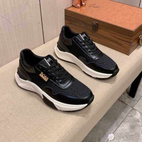 新款: 厂价: Boss* 最新爆款休闲鞋，顶端品牌奢侈～代购，顶级～质量。鞋面選用进口透气牛皮搭配材质透气羊皮垫脚 精细做工。原版个性时尚柔软橡膠耐磨防滑大底