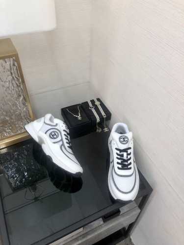 顶级 品质2024Chanel香家休闲跑鞋 特殊科技透气布料 原版1比1开模成型底 Size：35-41 41定做不退换 原版包装 编号09-4