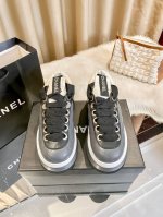 出厂： Chanel 香奈儿 2025顶级专柜 官网上新 独家首发 Chanel 香奈儿25Ss顶奢绣线厚底休闲鞋 小白鞋 Chanel厚底 Chanel小白鞋