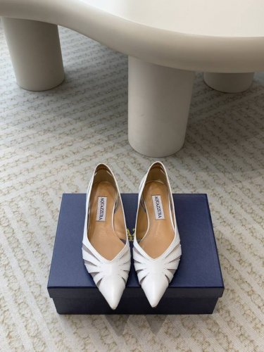 Aquazzura 24Ss 惊艳火爆款、菠萝 王室贵族的钟爱雍容华贵、气质高雅、到手如图柜级品质 面料进口麂皮 原版开模网纱 小羊皮内里、意大利真a级真皮大底