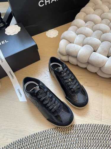 Chanel 24B新款德训鞋 百搭款！非常非常轻 气质很软 鞋面牛皮 内里羊皮 原版大底 码数:35-40 定制