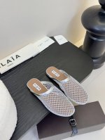 原包装Alaia 走秀款平底芭蕾舞鞋章小蕙同款 甜酷芭蕾风 人气超高的一款芭蕾舞鞋，浪漫又迷人 舒适百搭原版订制牛皮 网纱 羊京面料羊皮内里私模橡胶防滑大底码数