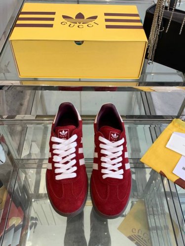 顶级版本 adidas x Gucci 25ss最新 联名 Gazelle运动鞋 情侣休闲板鞋 新色来袭原版购入开发 做货 阿迪达斯x古驰世纪联名爆款 融汇两个