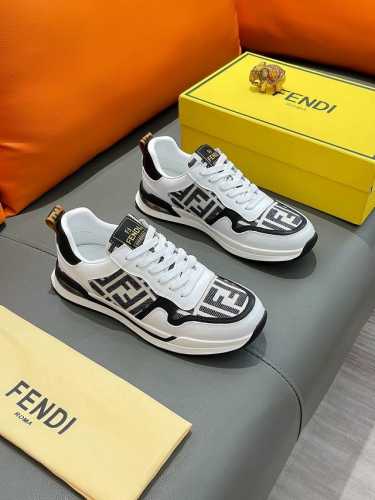 商品名称：Fendi 芬迪 正规码数 38-44 休闲鞋 商品材料：精选 牛皮鞋面，柔软羊皮内里；原厂大底。