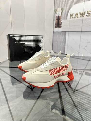 售 价: ￥ 商品商标：Dsquard D2次方* 低帮运动鞋正码码数: 35-44 可订做45.46. 情侣款商品材料：鞋面进口牛皮拼接原版材料，透气内里，原