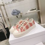 出厂： size：35-41 41码订做不退换 Dior迪奥 刺绣 系列. 图案系带平底休闲鞋