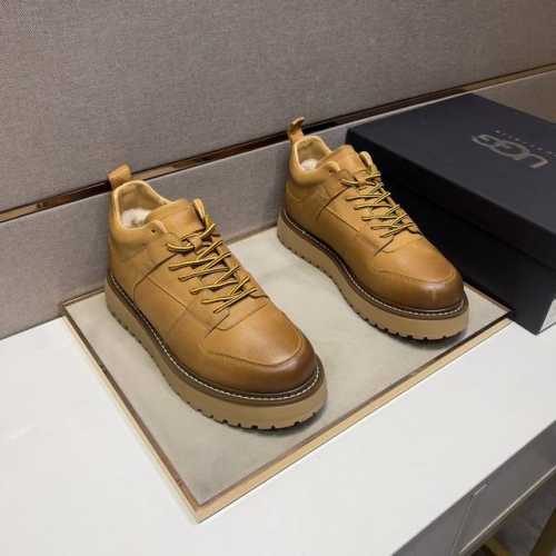 出厂价 UGG～ 男士休闲鞋 2024z柜同步发售 码数:39-44# 3个颜色鞋面选用牛皮拼接真毛内里，舒适透气，鞋底：原版舒适耐磨大底，实物拍摄实物更赞