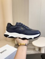 Boss 新款男仕运动鞋 知名运动品牌新款隆重上市 以奢华高端设计出货 鞋面采用原版定制牛皮+羊里！鞋面线条感层次分明，轻质橡胶大底。轻奢风格，简约大气，上脚舒