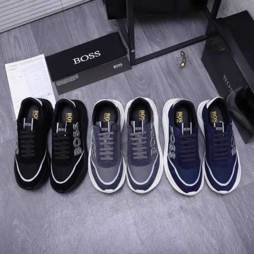 商品商标： Ｂｏｓｓ 休闲鞋 正码码数: 38-44 商品材料：精选牛皮拼接鞋面 网内里 橡胶大底