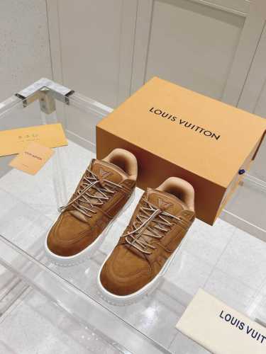 Lv Trainer Maxi 胖丁休闲鞋 厚底增高男鞋 胖乎乎修饰脚型 秋冬必备单品 超有型 ！ 码数：39-46 46定制 编号488-4