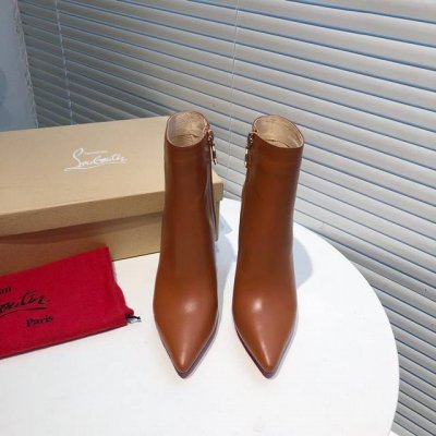 真皮底 240橡胶底 品牌:法国著名品牌红底鞋christian Louboutin 克里斯提.鲁布托原版1: 1制作 性感时装靴 简单大气细跟小尖头尽显女人味