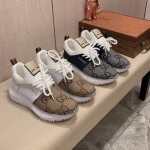 新款: 厂价: 古奇gucci* 最新爆款休闲鞋，顶端品牌奢侈～代购，顶级～质量 鞋面選用进口透气牛皮搭配材质透气羊皮里 精细做工 原版个性时尚柔软橡膠耐磨防滑