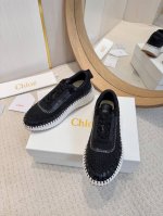 工厂批 2025春夏chloe 克洛伊,高帮,Nama sneaker彩虹系列运动鞋、容祖儿和孙怡宋茜明星同款、原材料是可再生物料制作、全手工缝马克线、肉眼可见