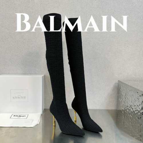 出厂价 Balmain 巴尔曼 独家首发 巴尔曼 最新款提花铁塔跟袜子长靴 重工打造，法国代购原版回来，历经数月全部私模打造，确保所有用料、材质、制作工艺与原版