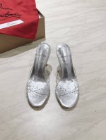 顶级版原版盒 Christian Louboutin 2024s原版做货重工CL 经典DEGRAQUEEN水晶高跟鞋～ 材质：PVC施华洛水钻 内里：粒面珠光羊