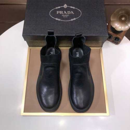 工厂 普拉达prada 原单减震厚底潮牌主推爆款，前卫百搭时尚男鞋私版开模，飞织鞋面滴胶工艺拼接1：1复刻..时尚干脆、原版进口牛皮垫脚；大气个性更潮更抢眼更追