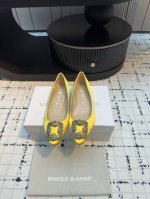 代购级别 市场唯一对版Manolo Blahnik 万年不败的经典款 重金购买三个原版购入 一系列四种跟高1:1复刻定制 做到零差距。试脚 调楦 定制一年有余，