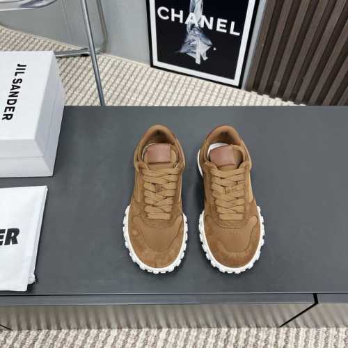 出厂: 独家顶级版本 Jil Sander2024全面升级休闲经典爆款 圆头系带休闲鞋 时髦精绝对不能错过的必入款，没有任何繁杂装饰，质感极好的vintage感